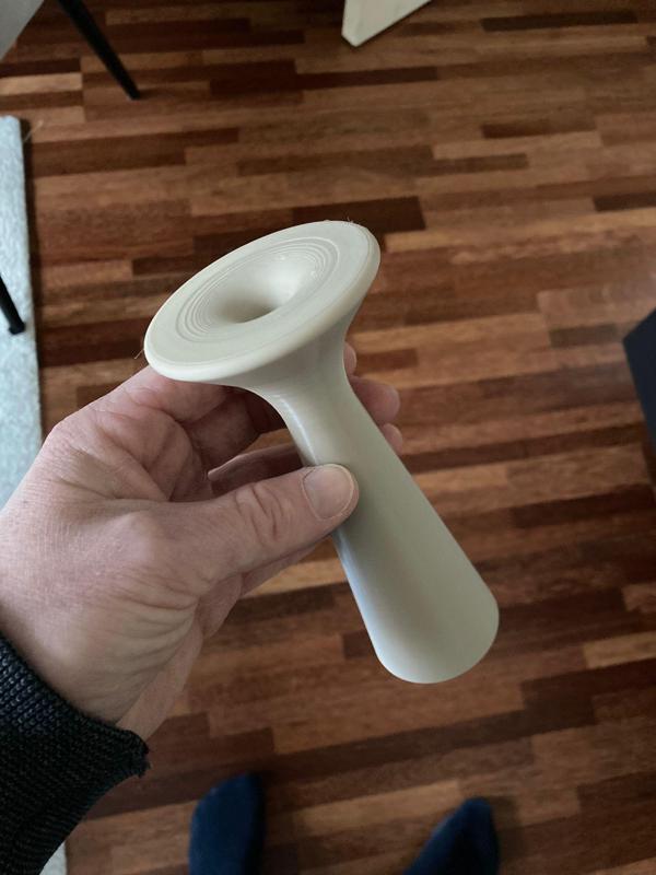 Pinard stethoscope horn to listen to the baby's heartbeat