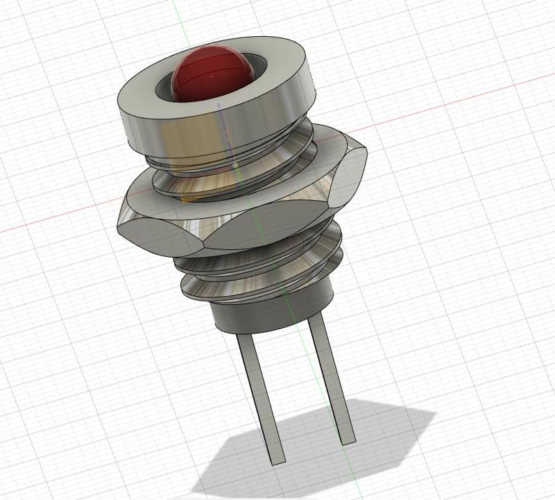 3mm LED Flat Holder Component