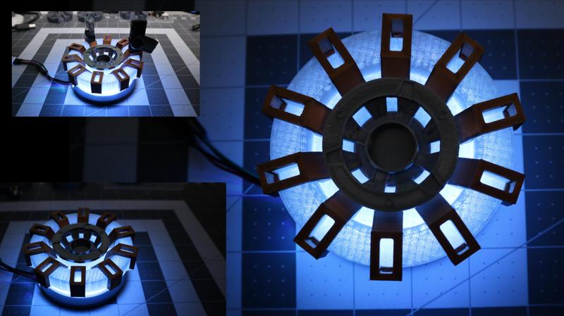 USB Holder_Arc-Reactor-LED