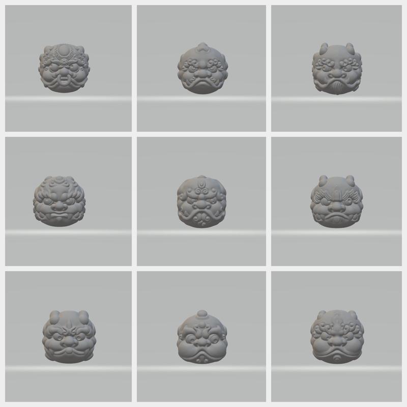 The Nine Sons of the Dragon 3D print model