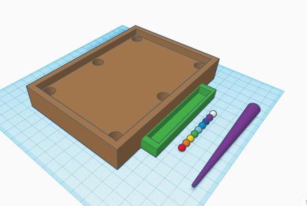 Simple Pool Table (9 balls)