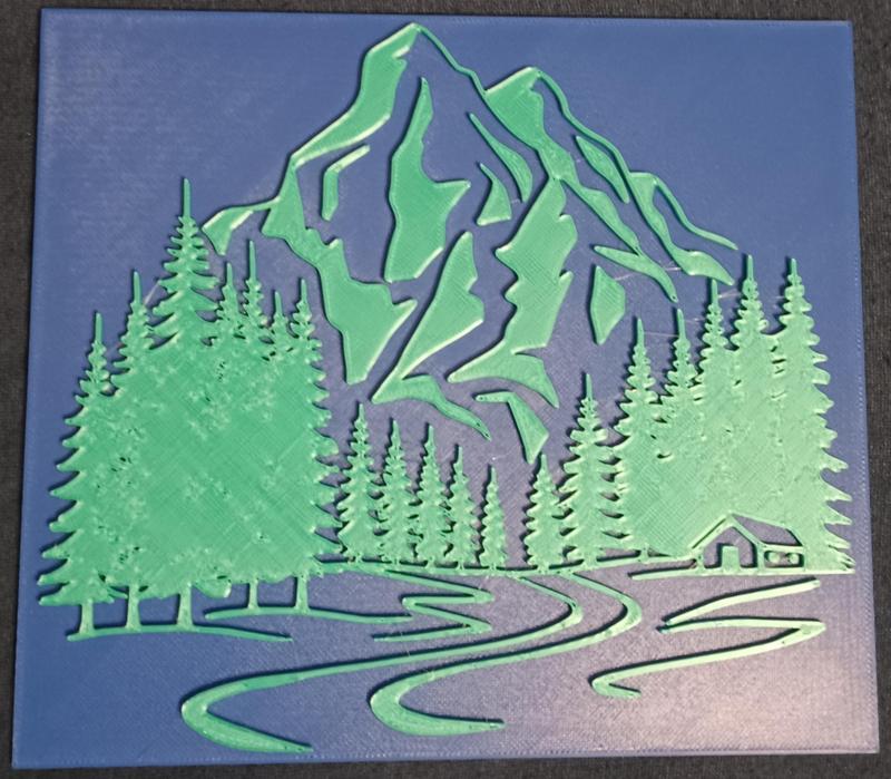 mountains 2dwallart