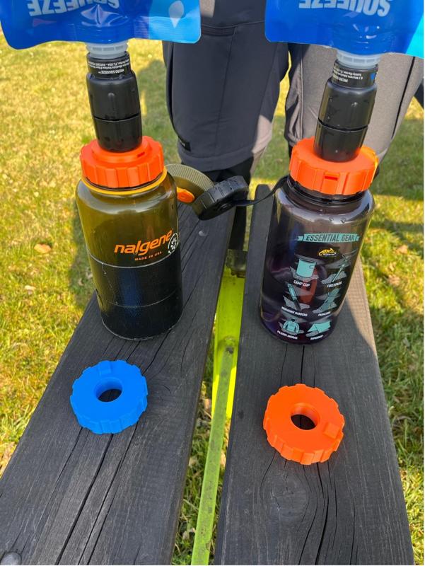 Sawyer Water filter to Nalgene Bottle and Helikon Bottle - Universal Filter Adapter