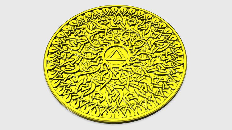 Solar Plexus Chakra Coaster