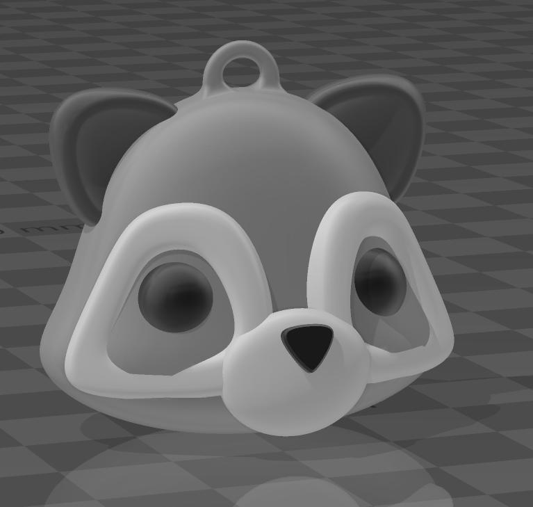 Racoon keychain