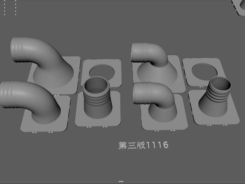 Bambu Lab Exhaust joint P1S 40mm拓竹排风_玉竹制造