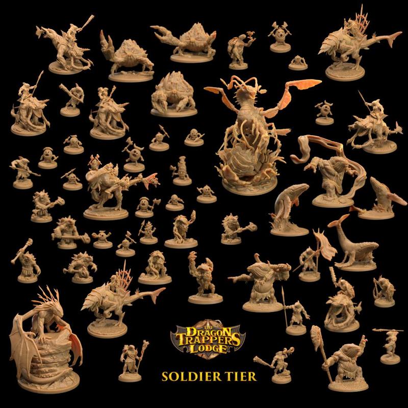 The Sea Lords Tide Army | Soldier Tier | PRESUPPORTED |  Legacy Models Included