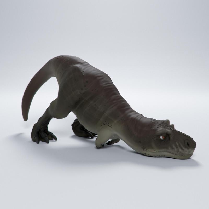 Tyrannosaurus Rex lazy cute dino - pre-supported