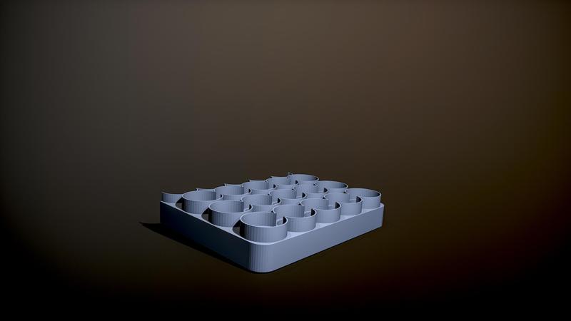 Versatile paintholder for citadel and vallejo (dropper bottles) both