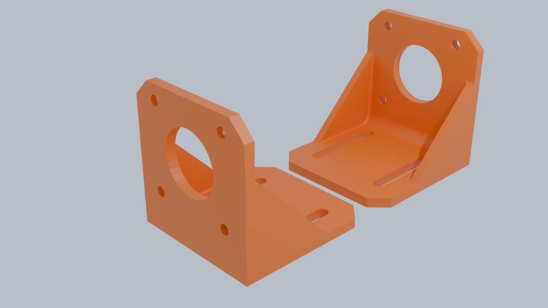 Bracket for Nema 17 stepper motor - Reinforced