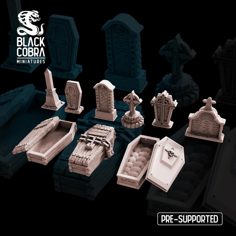 Tombstones and Coffins