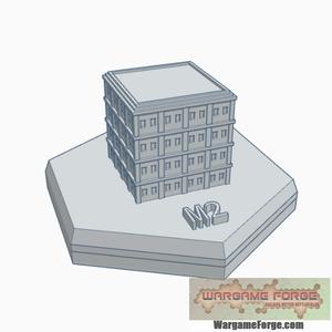 Modern Building 1 Hex Map Scale HMSM001
