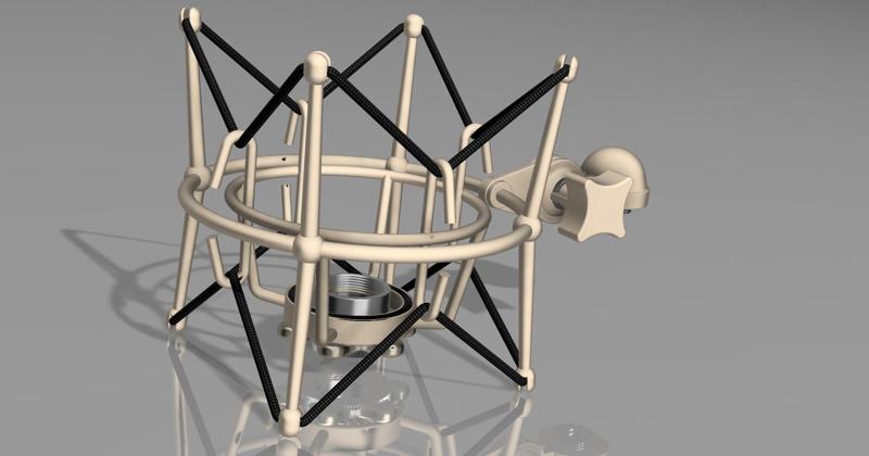 Professional Elastic Shock Mount for Microphones Neumann-like EA-1 Type