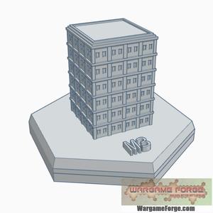 Modern Building 2 Hex Map Scale HMSM002