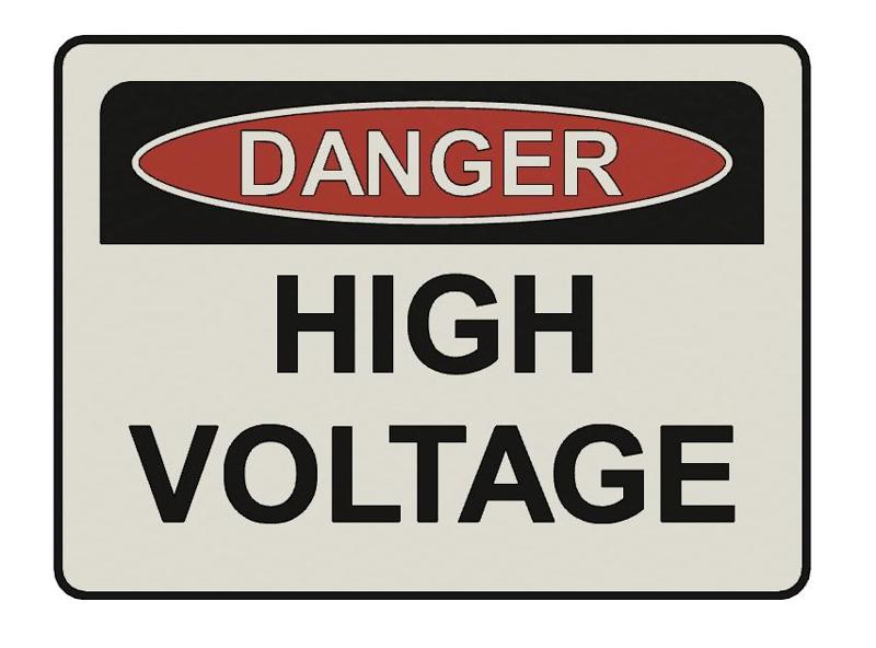 SIGN - HIGH VOLTAGE