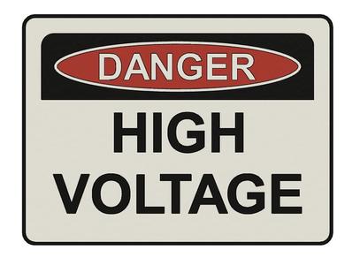 SIGN - HIGH VOLTAGE