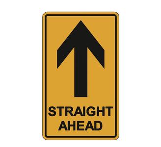 SIGN - STRAIGHT AHEAD