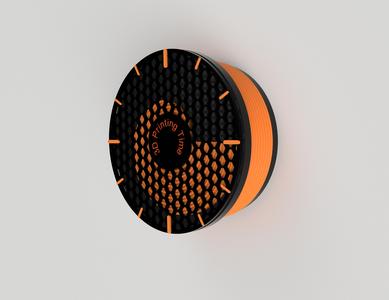 Filament spool clock