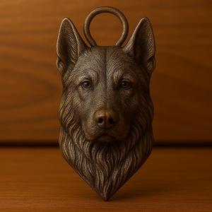 Pastor aleman keychain