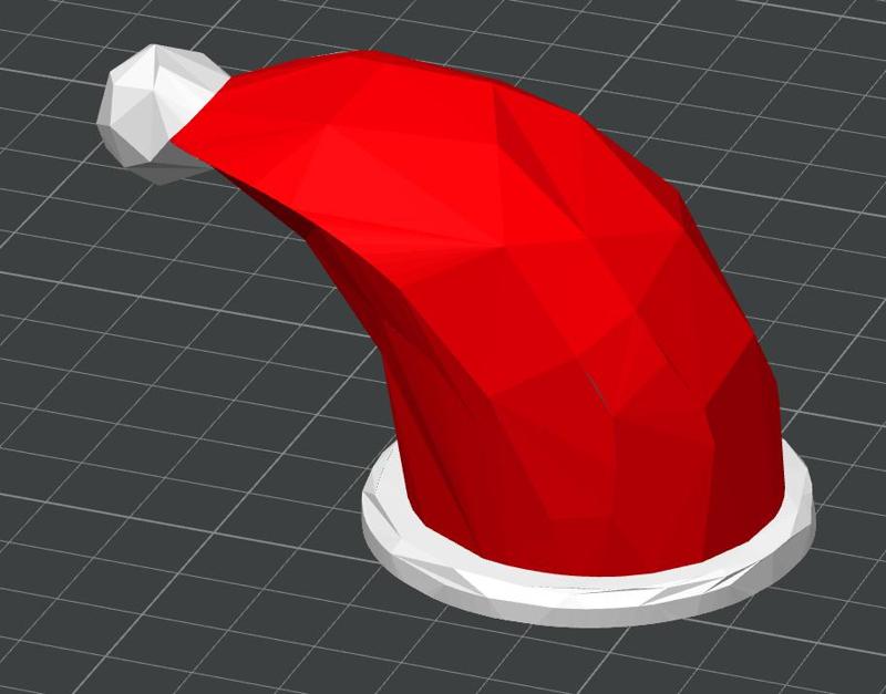 Low poly Santa beanie