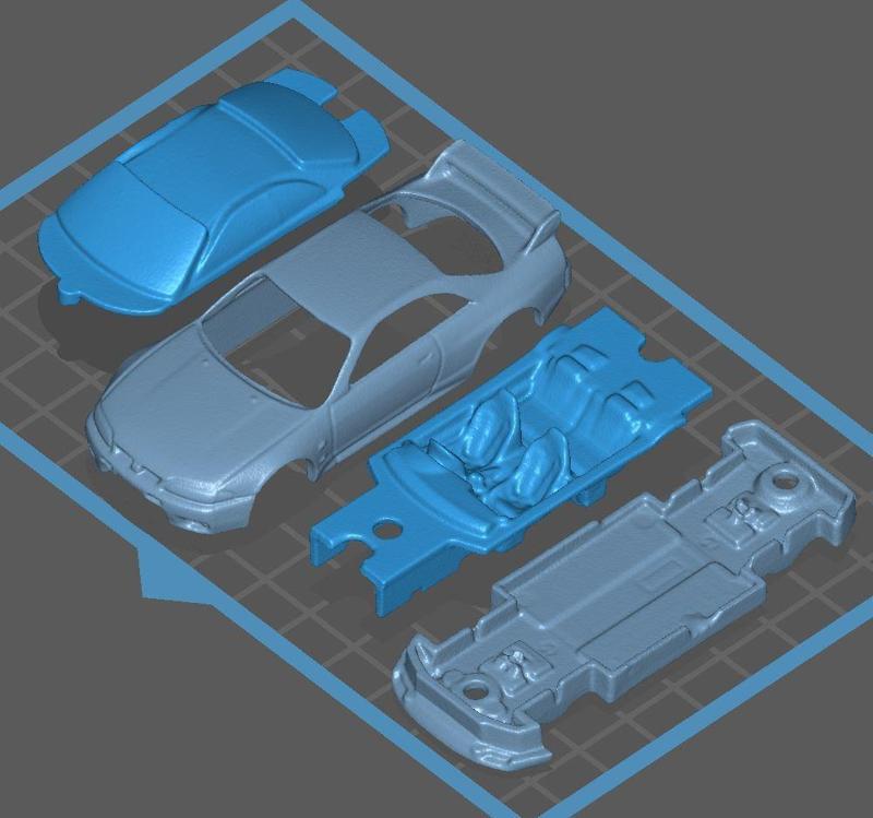 HW Nissan Skyline R33 All Separate Parts 3d Scan