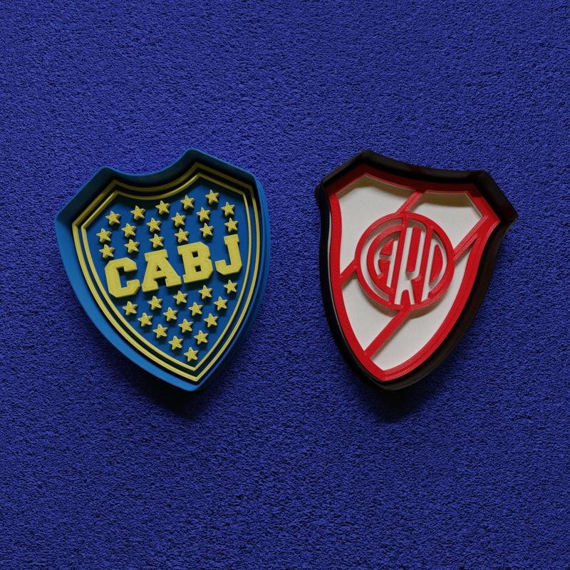 Boca and River Coat Of Arms Cookie Cutter