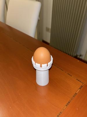 Egg cup medieval tower
