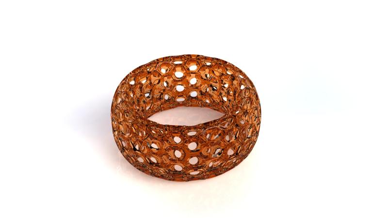 Honeycomb Toroid Ring