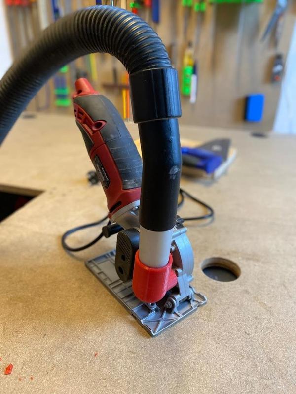 Einhell Hand circular saw hoover adapter