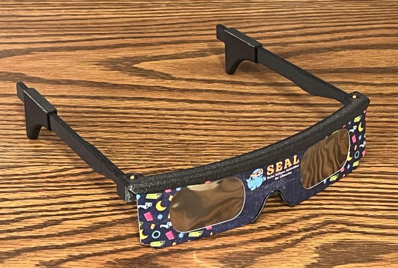 Frame for Eclipse Glasses - Folding, Adjustable, No Support!