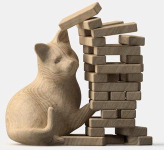 Cat Chaos: Jenga Edition