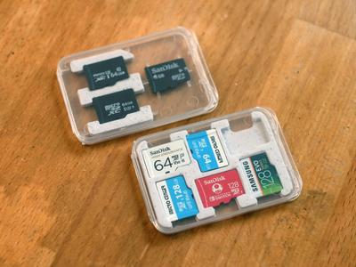 MicroSD + Adapter Case Inserts