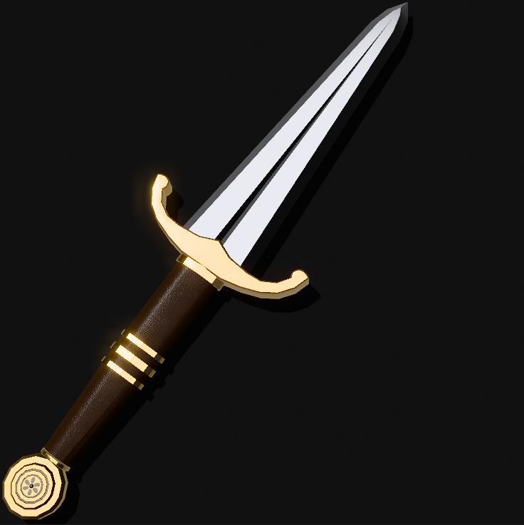 Medieval Decorated Steel Dagger ( Prop )