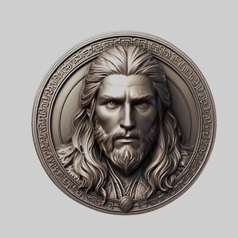 Eowyn Lord of Rings Medallion for CNC Router Laser & 3D Printer