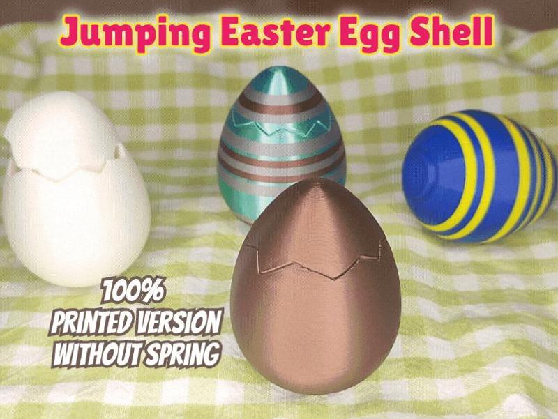 Jumping Eggshell - Easter Egg with surprise