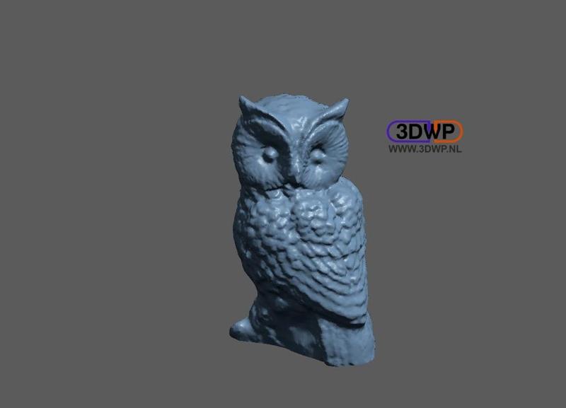 Owl Sculpture 3D Scan