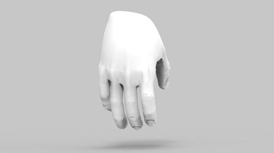 3D Model of gripping hands for 3D print