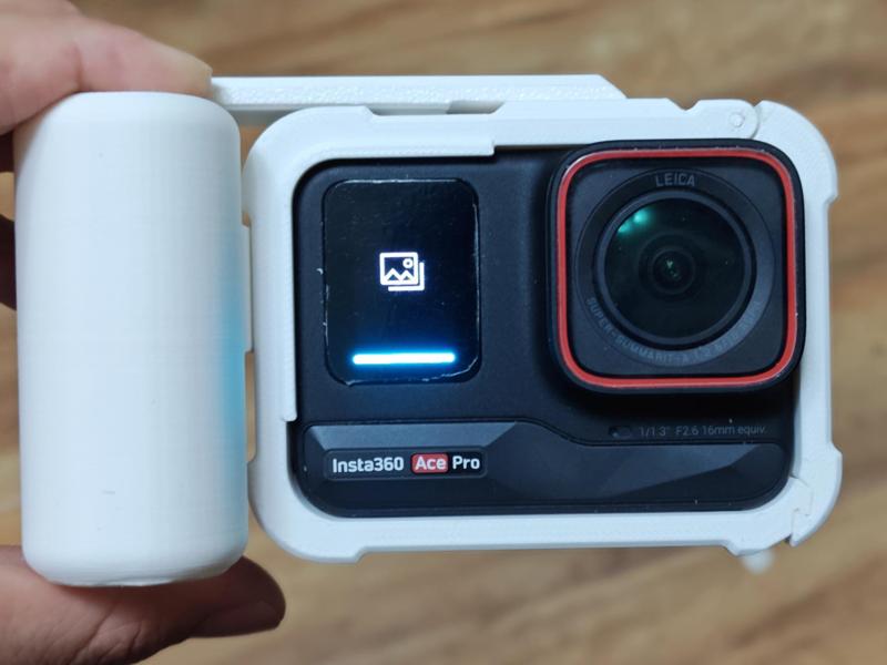 Insta360 Ace Pro street photography kit, cage, and handle 3D printed version