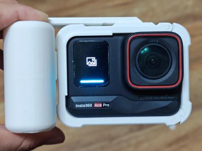 Insta360 Ace Pro street photography kit, cage, and handle 3D printed version