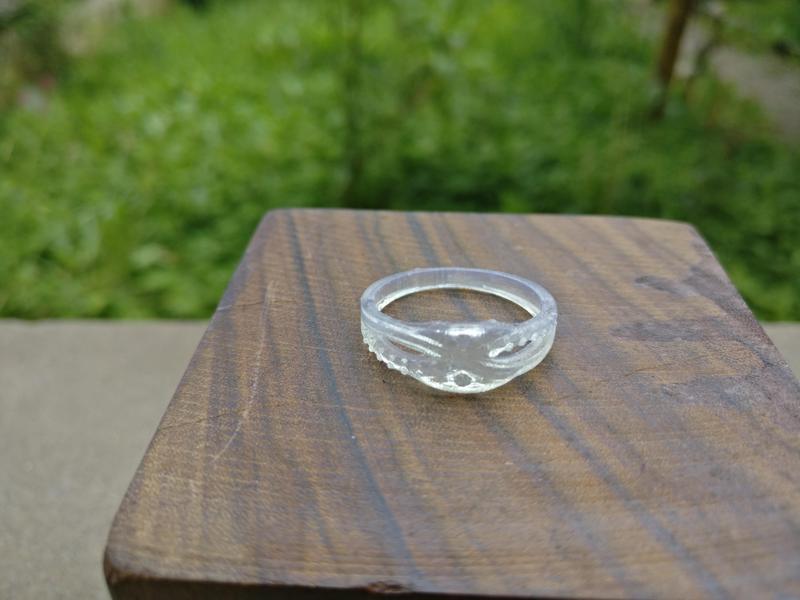 Overlapping Diamonds Ring