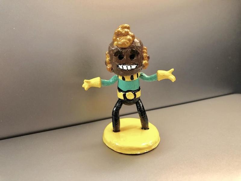 Harold - Oxygen Not Included Duplicant + stand