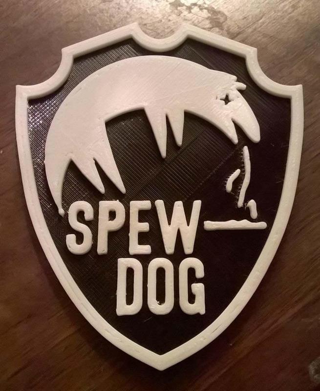 Spewdog Beer Mat / Drinks Coaster - Brewdog Parody
