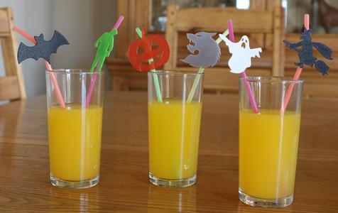 Drinking Straw Halloween Decorations