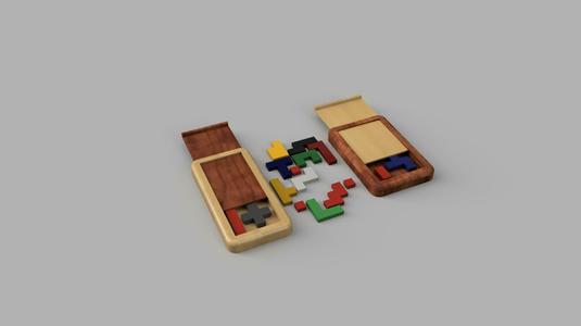 Pentomino or Pentominoes  with storage boxes