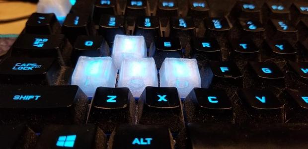 Customizable Romer-G Keycaps Openscad