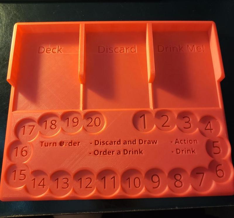 Red Dragon Inn board game player mat