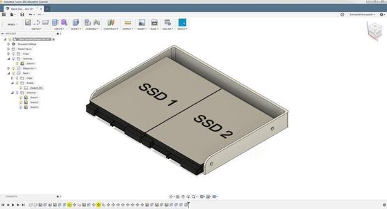 Support double Disque Dur, Double hard drive support