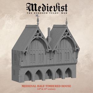 Medieval half-timbered house, 13th, 14th & 15th century