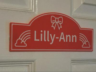 Girls door sign 