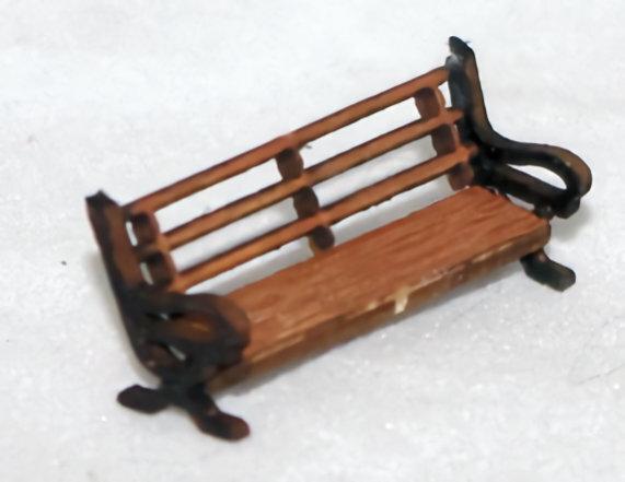 Laser Cut - 1/87 (HO scale) - Bench 3